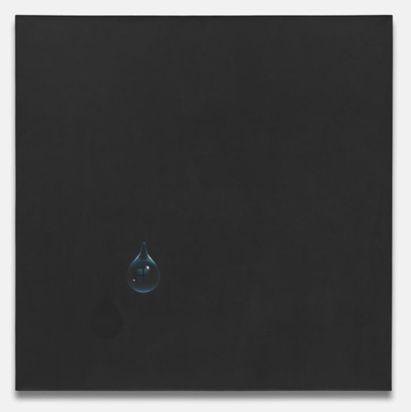 〈Événement de la nuit〉, 1972. oil on canvas, 161×161 cm.