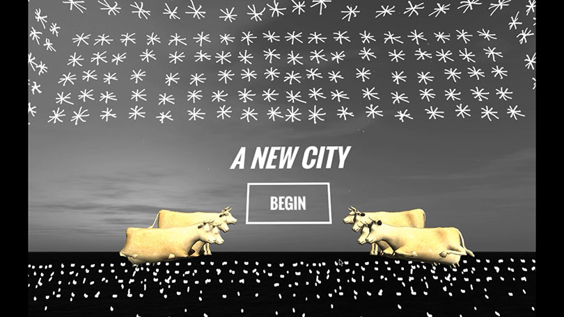 Haitham Ennasr, 〈New City〉, Single channel & VR game, 10min, 2016