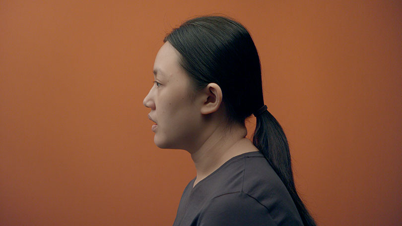 오민, 〈연습곡의 연습곡(음악 공연)〉, 2018. 4채널 필름, 14 채널 오디오, 8분 3초. ⓒ서울시립 북서울미술관