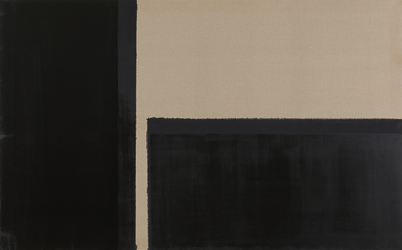 윤형근, 〈청다색〉, 1999. 마포에 유채, 182x291.5cm ⓒ국립현대미술관