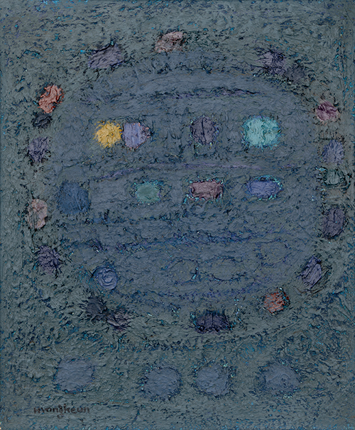 윤형근, 〈제목미상〉, 1966년경. 캔버스에 유채, 62x51.5cm. 개인소장 ⓒ국립현대미술관