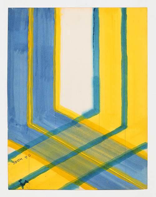 윤형근,〈드로잉〉, 1970. 종이에 유채, 32x25cm. ⓒ국립현대미술관