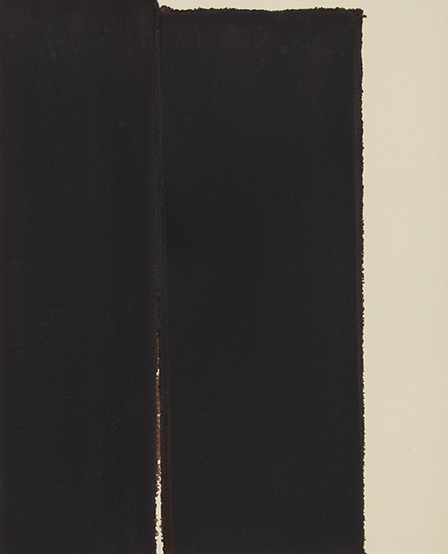 윤형근, 〈청다색〉, 2007. 면포에 유채, 162x130.5cm. ⓒ국립현대미술관