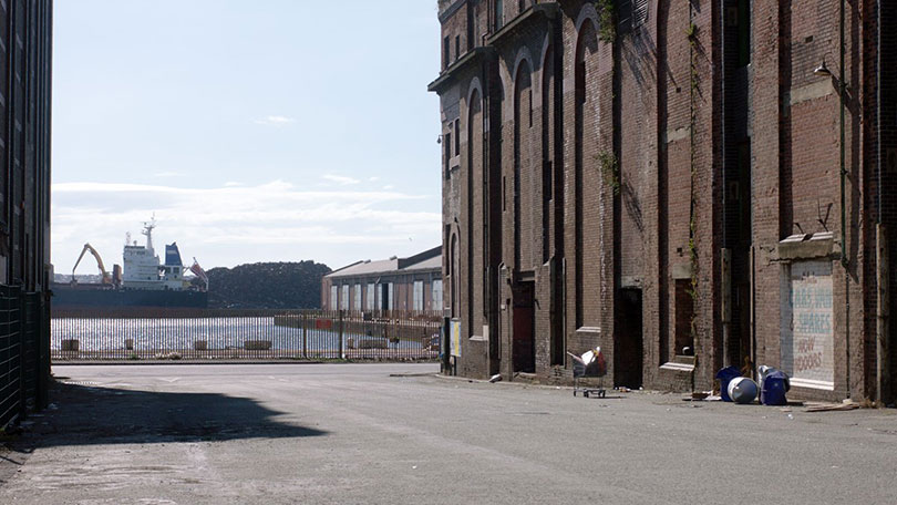 Moon Kyungwon and Jeon Joonho, 〈Anomaly Strolls II〉 (2018). Single-channel HD film, 10 min 40 sec. Recycled metal, ©the artists and Gallery Hyundai.