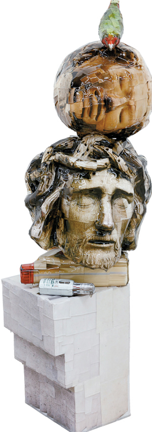 Gwon’s photography sculpture 〈Limestone Base for Prodigal Son〉(2013-18), photoⓒARARIO GALLERY