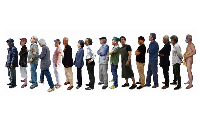 The 16 artists who participated in the “Art and Words 2020” exhibition (Hakgojae Gallery)