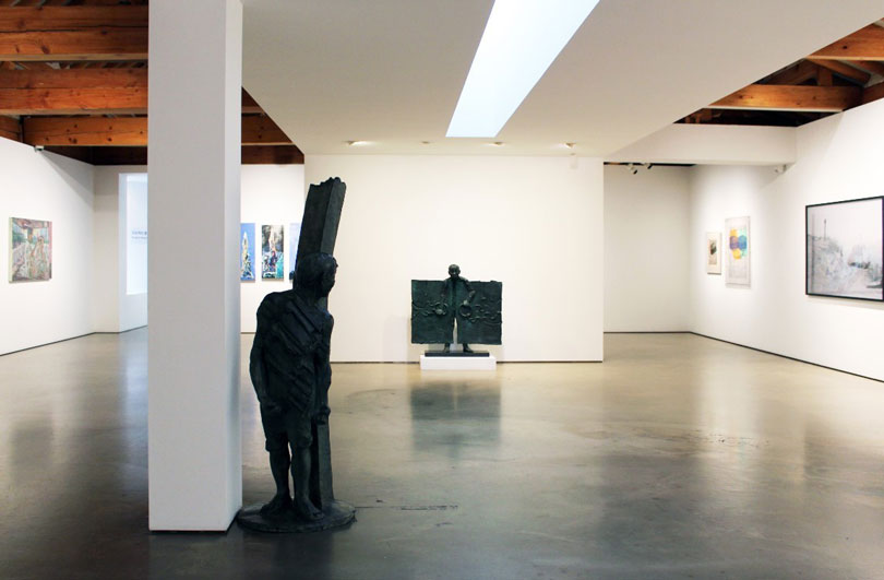 The “Art and Words 2020” installation at Hakgojae Gallery in Jongno, central Seoul (Hakgojae Gallery)