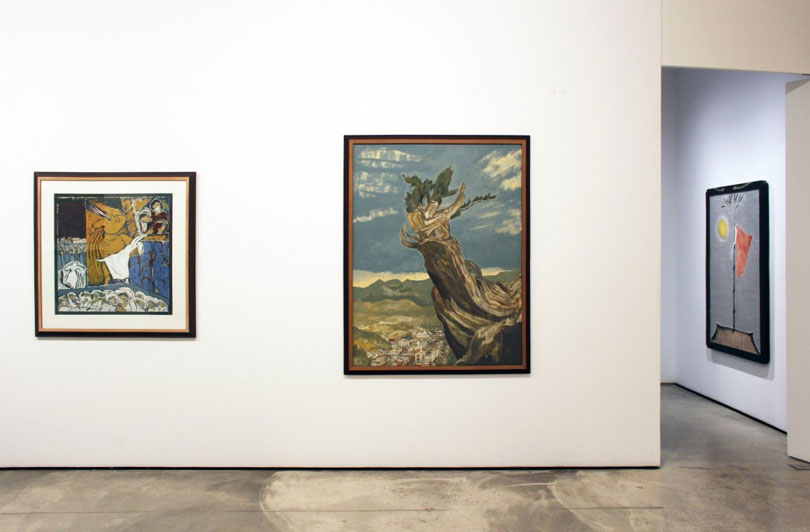 The “Art and Words 2020” installation at Hakgojae Gallery in Jongno, central Seoul (Hakgojae Gallery)