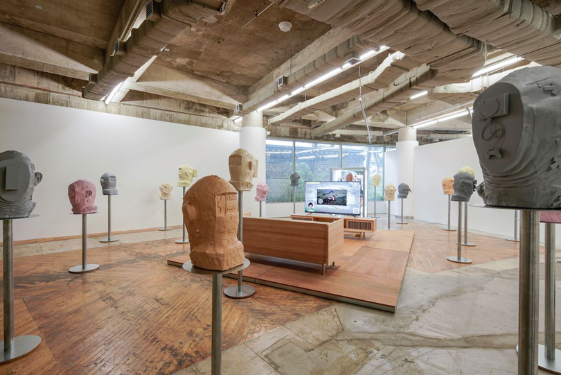 Exhibition view: Don Sunpil, Portrait Fist, Art Sonje Center, Seoul (23 July–13 September 2020). Courtesy Art Sonje Center. Photo: Hong Chulki.