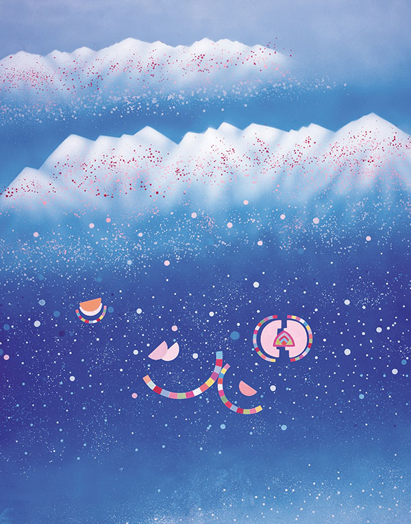 Rhee Seundja, <Road to the Antipode, January, No.4, 90>, 1990. Acrylic on canvas, 150 × 150 cm. Rhee Seund Ja Jinju Museum of Art.