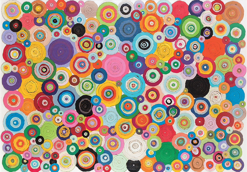 〈Pieno di Vuoto〉, 2010. Mixed media on Hanji, 140 × 200 cm