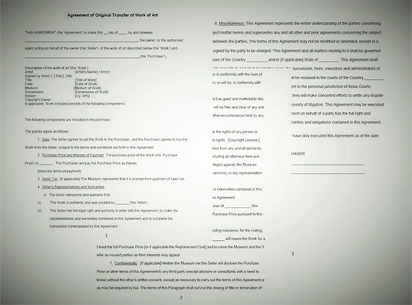 매매 계약서 예시 (이미지 제공: 박경신)