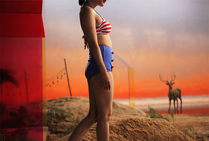 양푸동, ‘신여성 II’, 2014, 5채널 비디오 설치, HD 컬러, 12분~15분 47초