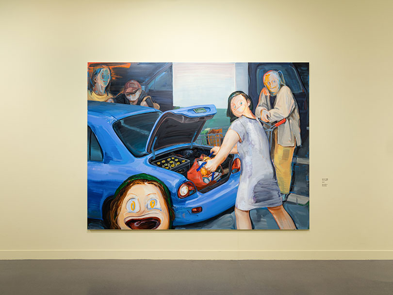 이은새, 〈짐 싣는 사람들〉, 캔버스에 유채, 218.2×290.9cm, 2019.