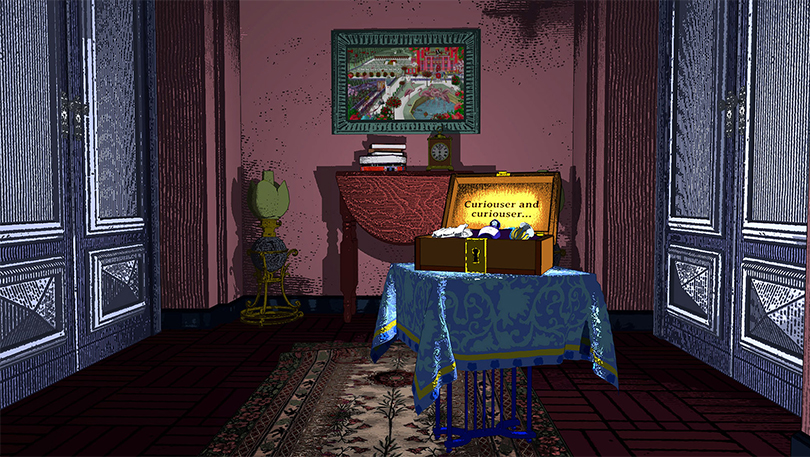 Still from VR experience created by the V&A and HTC Vive Arts Featuring original artwork by Kristjana S Williams 2020. 퍼블릭아트 이미지 제공.