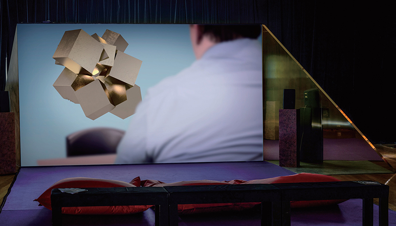 김아영, 멜버른 페스티벌 개인전 《다공성 계곡, 이동식 구멍들》 전시 전경, 2017. 호주 멜버른 빅토리아 왕립식물원