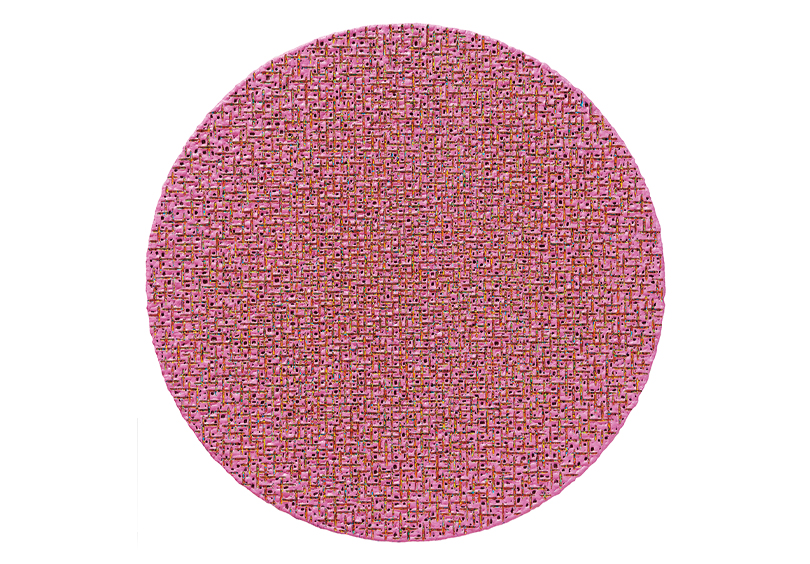 〈내재율(Internal Rhythm) 2019 – 79〉, 캔버스에 아크릴 100.5×100.5cm 2019, 이미지 월간미술 제공. 