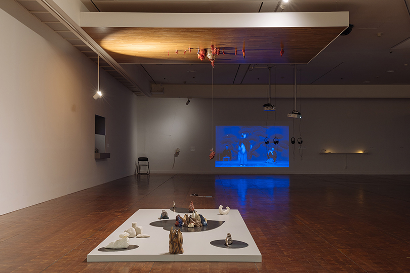 To Deliver, 2020, Mixed media, performance, dimensions variable, Collaborated with Stephen KWOK Exhibition view of This Event (Seoul Museum of Art, Seoul, 2020)