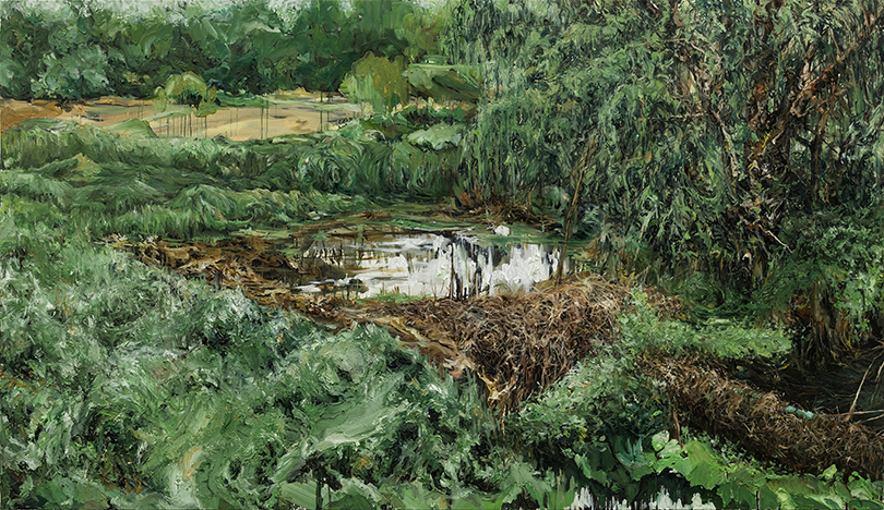 landscape, 2017, oil on canvas, 97x193.9cm