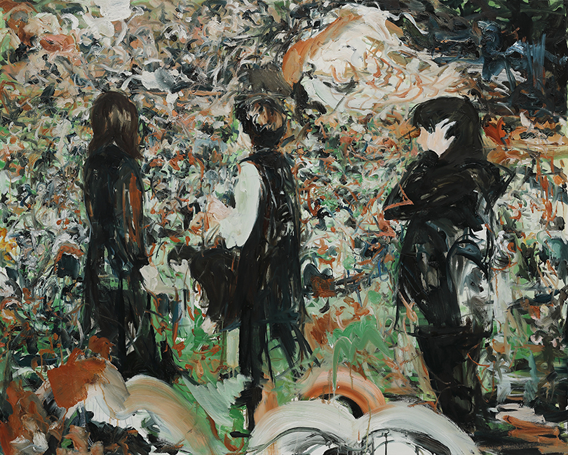 crow flower garden, 2020, oil on canvas,130x163cm