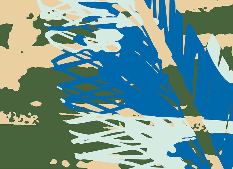 〈다른합성 Part 2-12〉, 캔버스 패널에 아크릴릭, 29×40cm, 2019. 이미지 인천아트플랫폼 제공. 