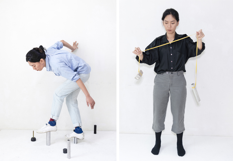 왼쪽 〈퍼포머 #3〉, 아카이벌 피그먼트 잉크젯 프린트, 2019. 오른쪽 〈퍼포머 #5〉, 아카이벌 피그먼트 잉크젯 프린트, 2019. 이미지 인천아트플랫폼 제공.