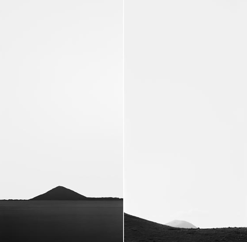 (좌)Bae Bien-u-OM1A-018V(Oreum, Jeju Island)C-Print in Diasec 260x135cm_ 2006 / (우)Bae Bien-u_OM1A-019V(Oreum, Jeju Island)C-Print in Diasec 260x135cm_ 2006