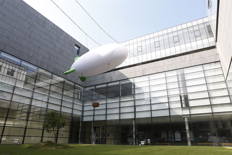 Installation view of