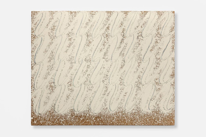 Park Seo-Bo, 〈Ecriture No. 235-85〉, 1985. Pencil and oil on hemp cloth, 65.1 x 90.9 cm. ⓒthe artist ⓒKukje Gallery