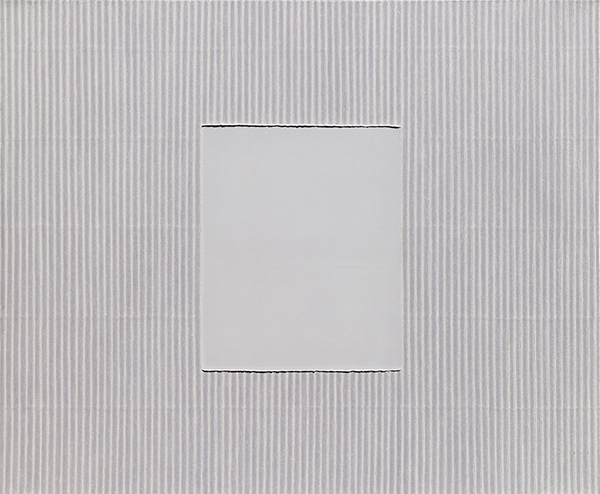 Park Seo-Bo, 〈Ecriture No. 021009〉, 2002. Mixed media with Korean hanji paper on canvas, 162 x 195 cm. ⓒTina Kim Gallery.