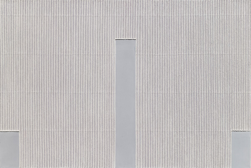 Park Seo-Bo, 〈Ecriture No. 45-75〉, 1975. Pencil and oil on canvas, 129.86 x 161.61 cm. ⓒthe artist ⓒBlum & Poe