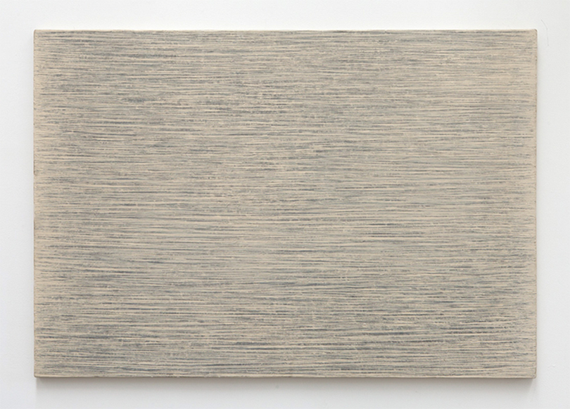 Park Seo-Bo, 〈Ecriture No. 54.77〉, 1977. Pencil and oil on canvas, 80.33 x 116.52 cm. ⓒthe artist ⓒBlum & Poe