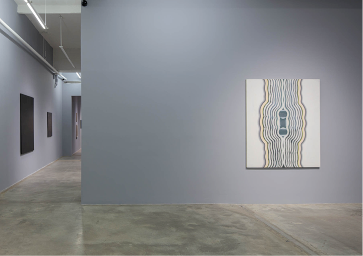 Exhibition view: Kim Tschang-Yeul, New York to Paris, Tina Kim Gallery, New York (24 October–7 December 2019). Courtesy the artist and Tina Kim Gallery.