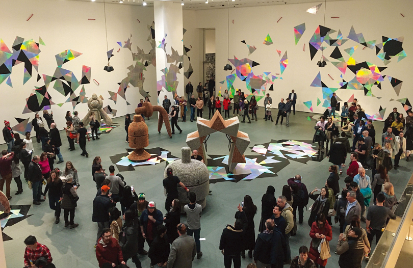 MoMA의 마론 아트리움(Marron Atrium)에서 진행 중인 양혜규의 〈Handles〉(10.21~2020.4.12) 전시 전경, 2019. Photo© Suk Ganahl