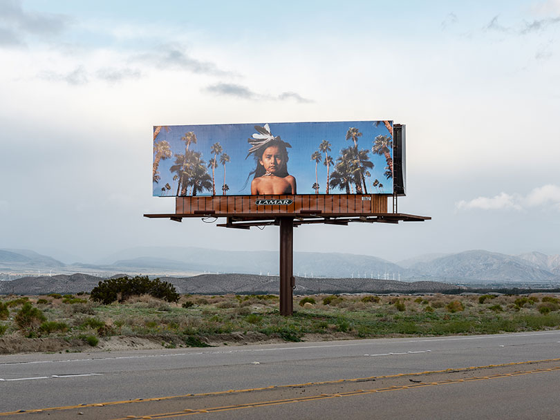 Desert X installation view, Cara Romero, 〈Jackrabbit, Cottontail & Spirits Of The Desert〉, 2019, photo by Lance Gerber, courtesy of Desert X.