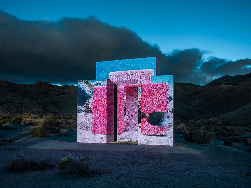 Desert X installation view, Superflex, 〈Dive-In〉, 2019, photo by Lance Gerber, courtesy of Desert X.