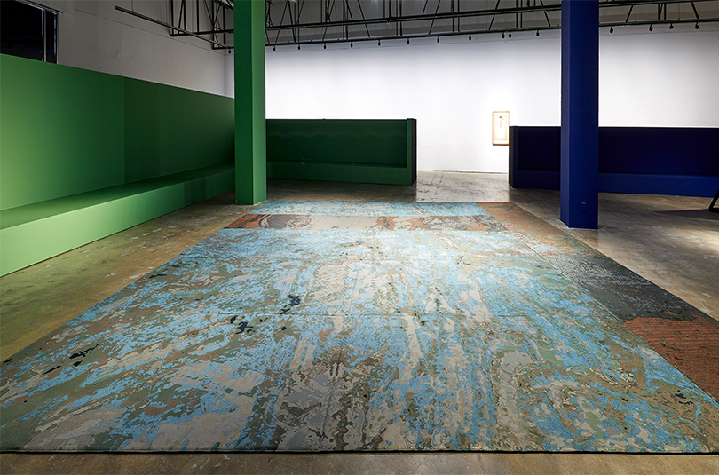 문경원, 프라미스 파크 인 광주, 2021, 카펫, 이미지 광주비엔날레 제공.